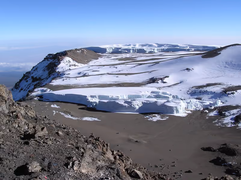 Glacier Furtwängler au sommet du Kilimandjaro Glacier Furtwängler au sommet du Kilimandjaro.